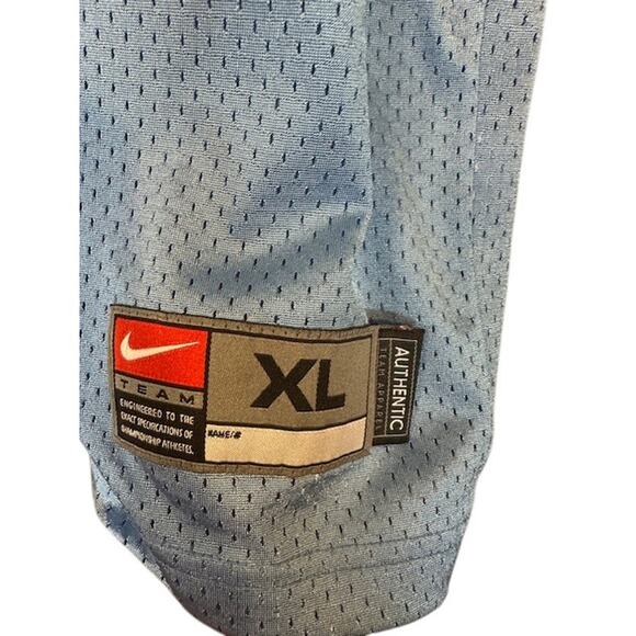 Nike Baby Blue North Carolina #25 Tar Heels Short Sleeve Jersey Men Sz XL - Picture 7 of 9
